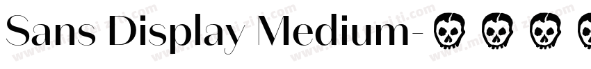 Sans Display Medium字体转换